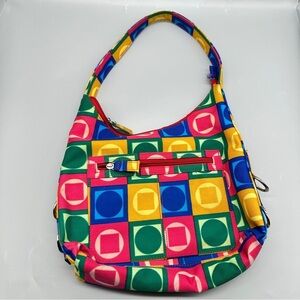 Festival Print Shoulder Bag – Multi-Pocket Retro Sling Colorful Canvas Bag

⸻